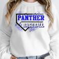 Blue Panther Baseball Home Plate Game Day Mascot Panther Unisex Sweatshirt