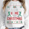 I’Ll Be Home For Christmas Baseball Ugly Sweater Art Unisex Sweatshirt I’Ll Be Home For Christmas Baseball Ugly Sweater Art Unisex Sweatshirt