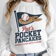 Pat's Pocket Pancakes Flag Baseball On Pancake Unisex Sweatshirt