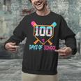 100 Days Of School Baseball Ice Cream Drip 100th Day School Unisex Sweatshirt 100 Days Of School Baseball Ice Cream Drip 100th Day School Unisex Sweatshirt