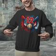 Baseball 12 Year Old Splash Drip 12th Birthday Boy Number 12 Unisex Sweatshirt Baseball 12 Year Old Splash Drip 12th Birthday Boy Number 12 Unisex Sweatshirt