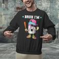 Baseball 6th Birthday Boy Ice Cream Drip Bruh I'm 6 Year Old Unisex Sweatshirt Baseball 6th Birthday Boy Ice Cream Drip Bruh I'm 6 Year Old Unisex Sweatshirt