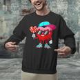 Baseball Drip Ice Cream Valentines Day Baseball Sport Boys Unisex Sweatshirt