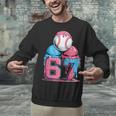 Baseball Ice Cream Drip Six Seven Gen Alpha Meme 67 Unisex Sweatshirt Baseball Ice Cream Drip Six Seven Gen Alpha Meme 67 Unisex Sweatshirt