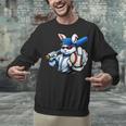 Cool Rabbit Baseball Easter Men Boy Toddler Kid Unisex Sweatshirt
