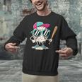 Dripping Baseball Baseball Lover Player Baseballer Unisex Sweatshirt