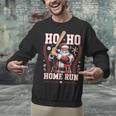 Ho Ho Home Run Baseball Christmas Holiday Sports Santa Unisex Sweatshirt