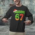 Mason 67 Christmas Ice Cream Drip Meme Six Seven Baseball Unisex Sweatshirt Mason 67 Christmas Ice Cream Drip Meme Six Seven Baseball Unisex Sweatshirt