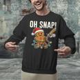 Oh Snap Gingerbreadman Christmas Baseball Humor Unisex Sweatshirt Oh Snap Gingerbreadman Christmas Baseball Humor Unisex Sweatshirt