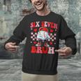 Six Seven 67 Bruh 6 7 Meme Baseball Ice Cream Drip Valentine Unisex Sweatshirt