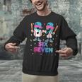 Six Seven Baseball Ice Cream Drip 6 7 Meme Gen Alpha Slang Unisex Sweatshirt