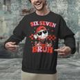 Valentines Day Baseball Six Seven 67 Meme Heart Baseball Dab Unisex Sweatshirt Valentines Day Baseball Six Seven 67 Meme Heart Baseball Dab Unisex Sweatshirt