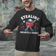 Valentines Day Baseball Stealing Hearts Bases Boys Kids Men Unisex Sweatshirt Valentines Day Baseball Stealing Hearts Bases Boys Kids Men Unisex Sweatshirt