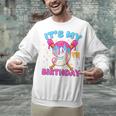 9th Birthday Baseball 9 Year Old Ice Cream Drip Boy Baseball Premium Tri-Blend Unisex Sweatshirt