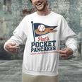 Pat's Pocket Pancakes Flag Baseball On Pancake Unisex Sweatshirt