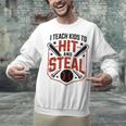 I Teach Kids To Hit And Steal Baseball Softball Coach Premium Tri-Blend Unisex Sweatshirt I Teach Kids To Hit And Steal Baseball Softball Coach Premium Tri-Blend Unisex Sweatshirt
