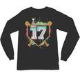 17th Birthday Baseball Drip Number 17 Year Old Birthday Boy Unisex Long Sleeve T-Shirt