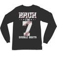 7th Birthday Baseball Bruh I'm 7 Double Digits 7 Years Old Unisex Long Sleeve T-Shirt