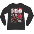 Baseball Happy 100 Days Of School Boy Girl Kid Teacher Unisex Long Sleeve T-Shirt