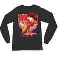 Baseball Heart Valentine Baseball Ice Cream Drip Boys Girls Unisex Long Sleeve T-Shirt