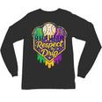 Baseball Ice Cream Respect The Drip Mardi Gras Carnival Boys Unisex Long Sleeve T-Shirt