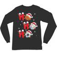 Basketball Baseball Soccer Christmas Ho Ho Ho Santa Xmas Unisex Long Sleeve T-Shirt