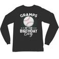 Gramps Of The Birthday Boy Baseball Player Birthday Unisex Long Sleeve T-Shirt