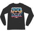 Happy 100 Days Of School Baseball Drip For Kids Teachers Unisex Long Sleeve T-Shirt