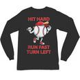 Hit Hard Run Fast Turn Left Baseball Player Unisex Long Sleeve T-Shirt Hit Hard Run Fast Turn Left Baseball Player Unisex Long Sleeve T-Shirt