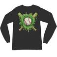 Lucky Shamrock Baseball Gloves Drip St Patrick's Day Boys Unisex Long Sleeve T-Shirt Lucky Shamrock Baseball Gloves Drip St Patrick's Day Boys Unisex Long Sleeve T-Shirt