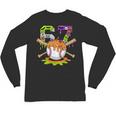 Spooky Halloween Baseball Ice Cream Dripping Six Seven 6 7 Unisex Long Sleeve T-Shirt