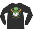 St Patricks Day Baseball Drip Ice Cream Baseball Home Plate Unisex Long Sleeve T-Shirt