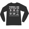Things I Do Spare Time Baseball Player Men Women Kids Unisex Long Sleeve T-Shirt