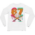 67 Ice Cream Drip Baseball Number 67 Player 67th Birthday Unisex Long Sleeve T-Shirt 67 Ice Cream Drip Baseball Number 67 Player 67th Birthday Unisex Long Sleeve T-Shirt