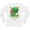 Baseball Life Style Ice Cream Drip Green Premium Tri-Blend Unisex Long Sleeve T-Shirt
