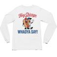 Hey Chicago Whadya Say Baseball Hot Dog Unisex Long Sleeve T-Shirt Hey Chicago Whadya Say Baseball Hot Dog Unisex Long Sleeve T-Shirt