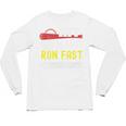 Hit Hard Run Fast Turn Left Baseball Quote Fan Coach Premium Tri-Blend Unisex Long Sleeve T-Shirt
