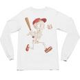 Skeleton Batting Baseball Halloween Boys Men Kids Unisex Long Sleeve T-Shirt Skeleton Batting Baseball Halloween Boys Men Kids Unisex Long Sleeve T-Shirt