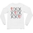Tic Tac Toe Love Hearts Romantic Valentine Raglan Baseball Tee Unisex Long Sleeve T-Shirt Tic Tac Toe Love Hearts Romantic Valentine Raglan Baseball Tee Unisex Long Sleeve T-Shirt