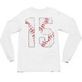 Vintage Distressed Baseball Number 15 Jersey Player Uniform Unisex Long Sleeve T-Shirt Vintage Distressed Baseball Number 15 Jersey Player Uniform Unisex Long Sleeve T-Shirt