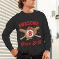 8 Year Old Boys Awesome Since 2018 Baseball Birthday Unisex Long Sleeve T-Shirt 8 Year Old Boys Awesome Since 2018 Baseball Birthday Unisex Long Sleeve T-Shirt