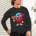 Baseball Drip Ice Cream Valentines Day Baseball Sport Boys Unisex Long Sleeve T-Shirt