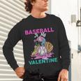 Baseball Is My Valentine Ice Cream Drip Crossed Bats Sport Unisex Long Sleeve T-Shirt Baseball Is My Valentine Ice Cream Drip Crossed Bats Sport Unisex Long Sleeve T-Shirt
