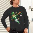 Leprechaun Play Baseball St Patrick's Day Men Kid Boys Unisex Long Sleeve T-Shirt