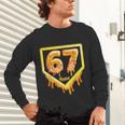 Six Seven 67 Meme Gen Alpha Slang Baseball 101 Unisex Long Sleeve T-Shirt