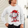 Baseball Drip Valentines Unisex Long Sleeve T-Shirt