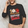 100 Days Of School Baseball Player Sports Game Teacher Kid Unisex Long Sleeve T-Shirt