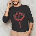 Baseball Cross Bats Pitcher Jesus Faith Unisex Long Sleeve T-Shirt Baseball Cross Bats Pitcher Jesus Faith Unisex Long Sleeve T-Shirt