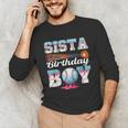 Baseball Ice Cream Drip Sista Of The Birthday Boy Unisex Long Sleeve T-Shirt