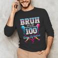 Bruh It's My 100 Days Of School Baseball Ice Cream Drip Boys Unisex Long Sleeve T-Shirt Bruh It's My 100 Days Of School Baseball Ice Cream Drip Boys Unisex Long Sleeve T-Shirt